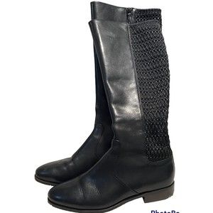 Cole Hahn Women's Black Boots W00210 Size 7 Rockland Tall Riding